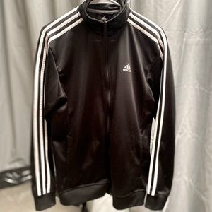Black Adidas Track Jacket. Adult Small